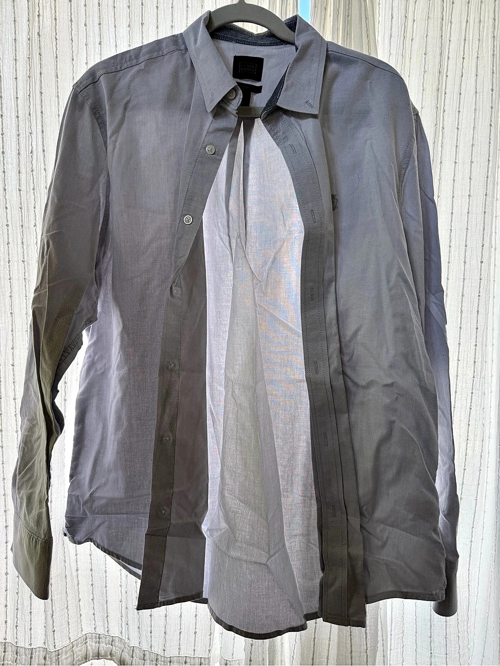 14th & Union Mens Button Down Shirt in Gray